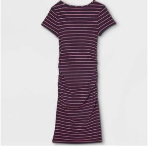 Maternity Dress Size Small by Isabel Maternity Navy/Orange